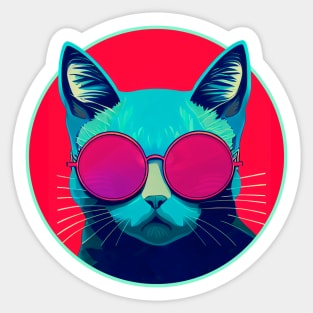 Pop Art Kitten || Vector Art Cat Sticker